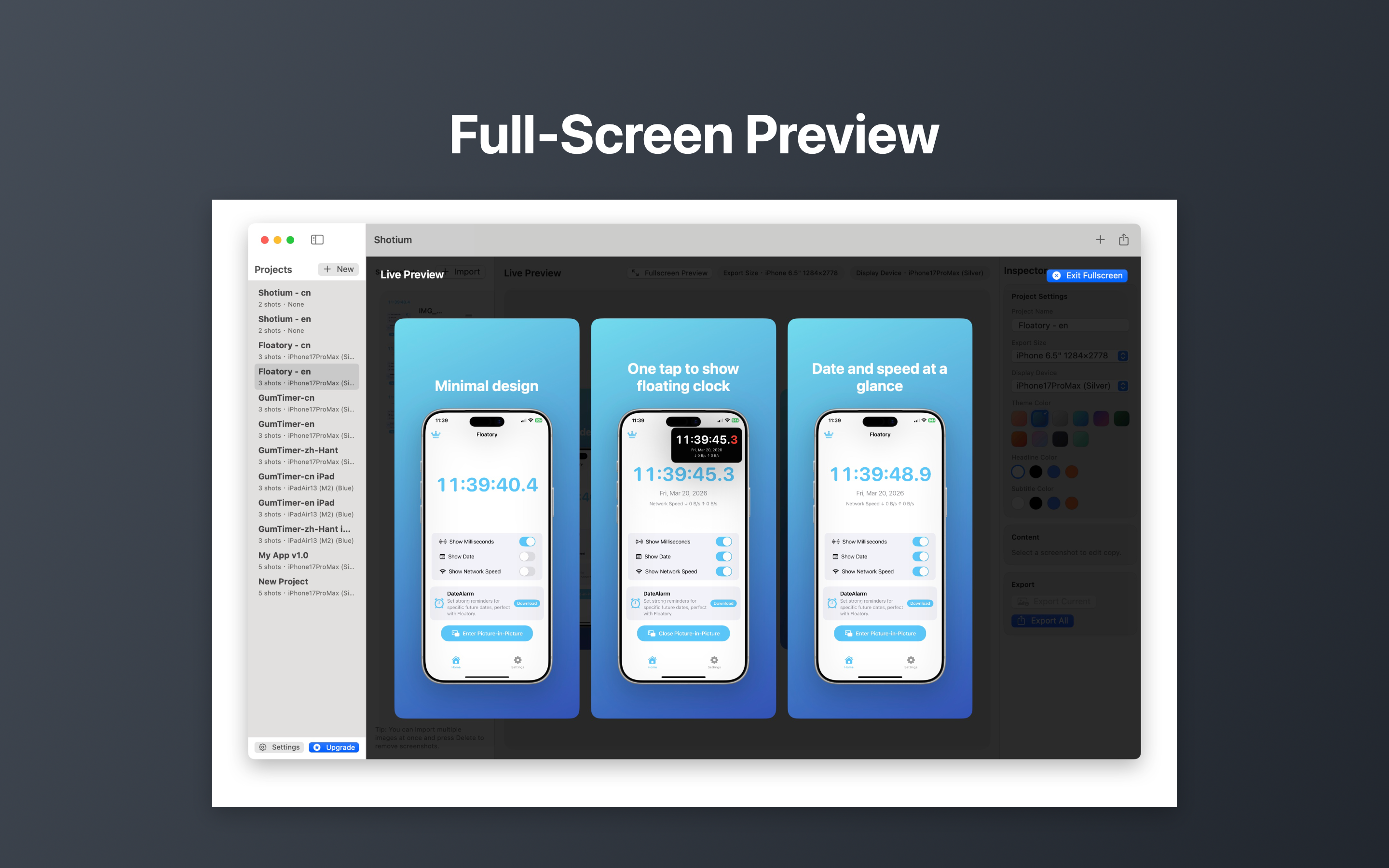 Shotium screenshot preview 3